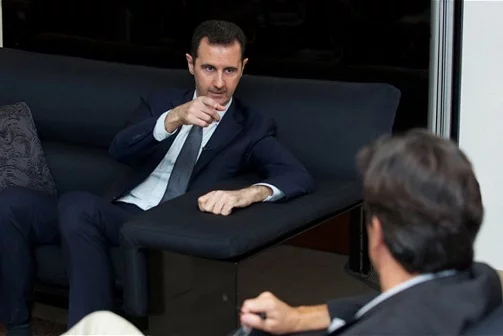 Асад дал интервью Figaro в Дамаске.