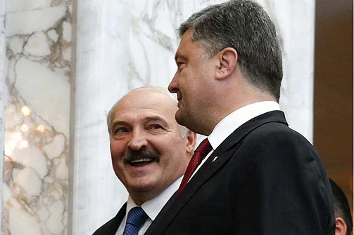 Лукашэнка і Парашэнка, Мінск, 26 жніўня, Reuters.com