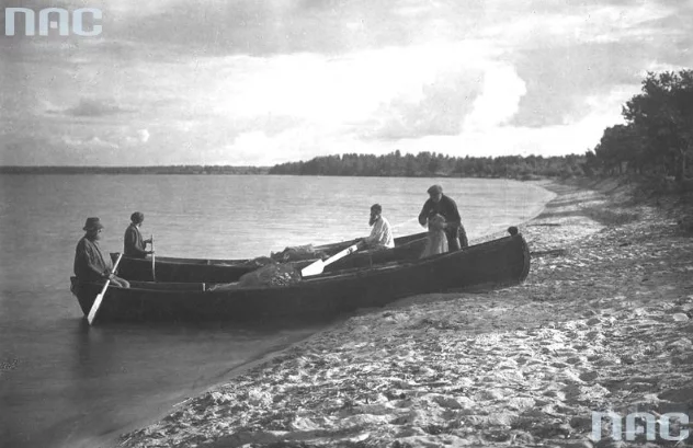 Narač. Rybaki za pracaj. 1930-ja.