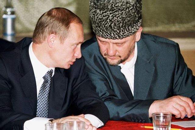 Владимир Путин и Ахмат Кадыров.