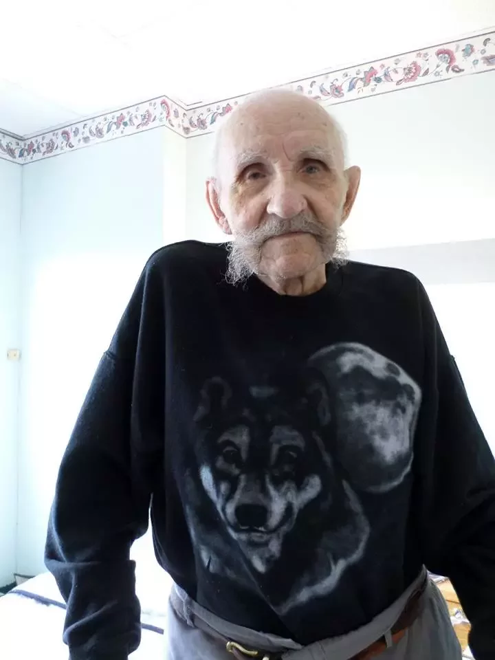 Антон Шукелойць у свае 101 год, фота Віталя Зайкі