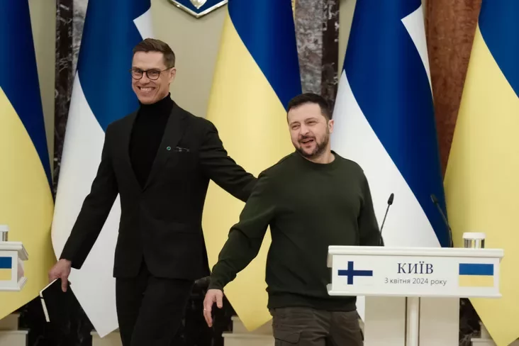 Volodymyr Zelenskyy and Alexander Stubb Uładzimir Zialenski i Alaksandr Stub Vładimir Zielenskij i Aleksandr Stubb