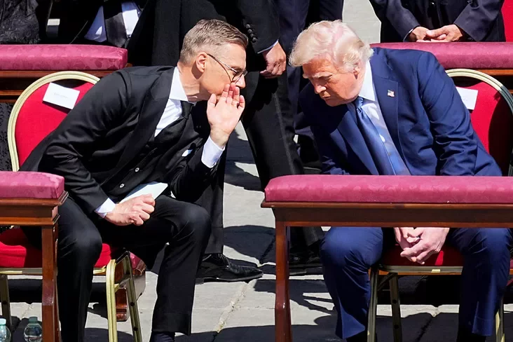 Donald Tramp i Alaksandr Stub Donald Trump and Alexander Stubb Donald Tramp i Aleksandr Stubb