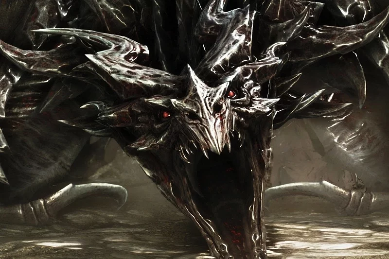 Дракон Алдуин из видеоигры The Elder Scrolls V: Slyrim