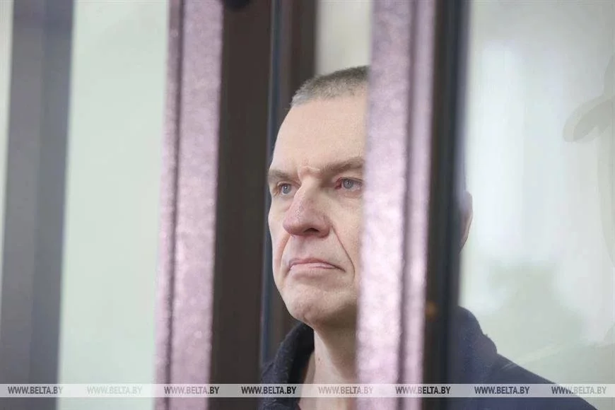 Андрей Почобут в суде. Фото: БелТА