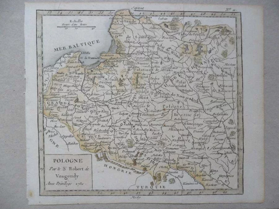 Мапа Рэчы Паспалітай Роберта дэ Ваўгонды (1750).