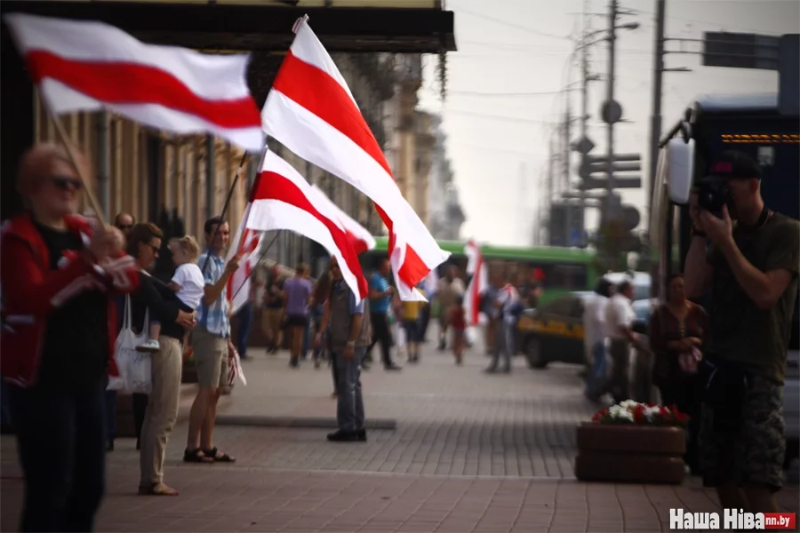 Дмитрий Дашкевич организовал успешную акцию 27 июля, в день принятия Декларации о государственном суверенитете. Фото Ирины Ареховской.