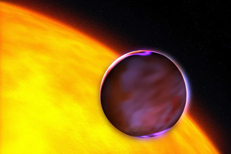 Художественное изображение горячего планетарного объекта.