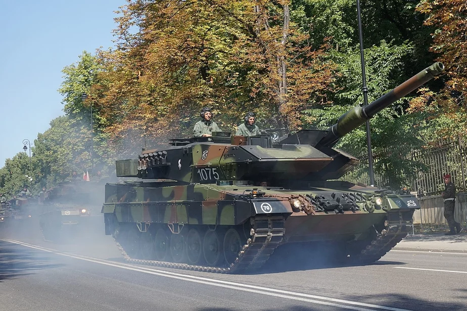 Танк Leopard 2A5 Войска Польскага. Такіх машын у Польшчы каля 250. На фота машына з 34-й танкавай брыгады.