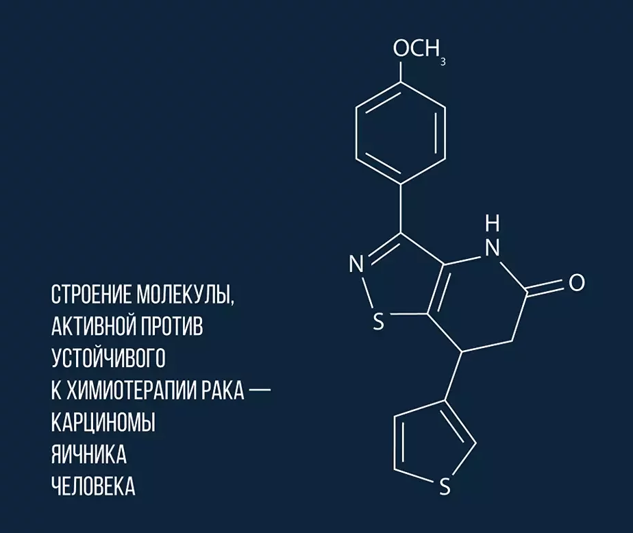 Строение молекулы, уничтожающей «неуязвимый» рак