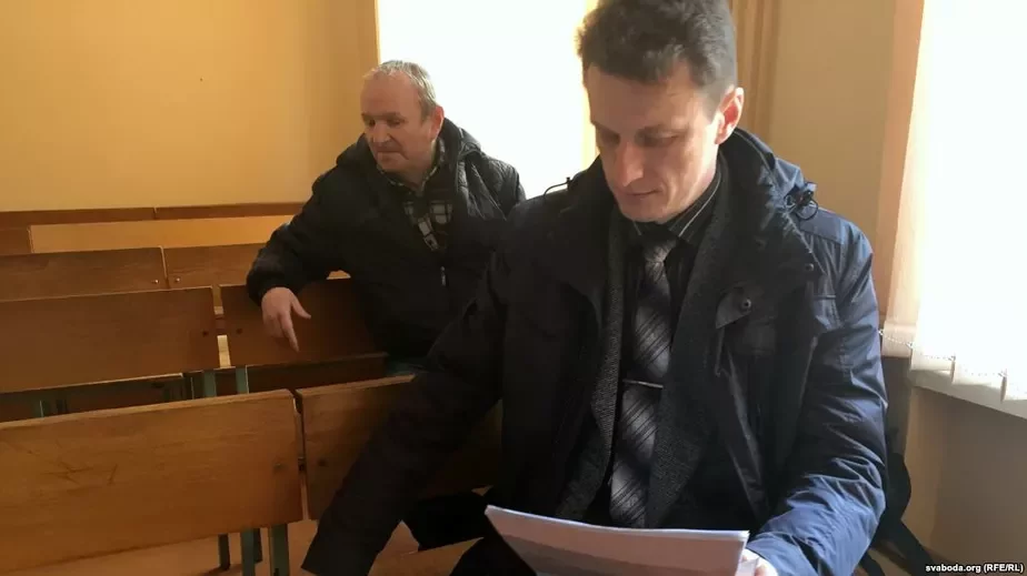 Николай Черноус-младший в суде, архивное фото. Барановичи, 18 апреля 2017 года