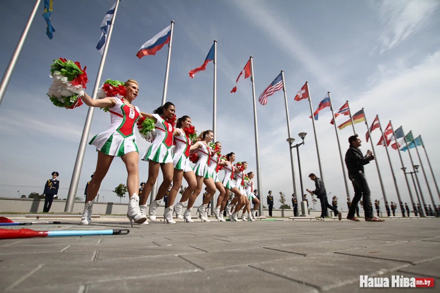 Олимпийская европа. Поднятие флага массовых спортивных мероприятий. European Olympic Committees.