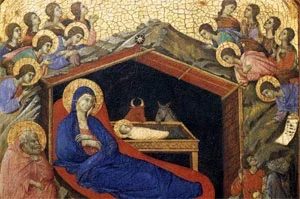 Duccio di Buoninsegna, Раство. Фрагмент. 1308.