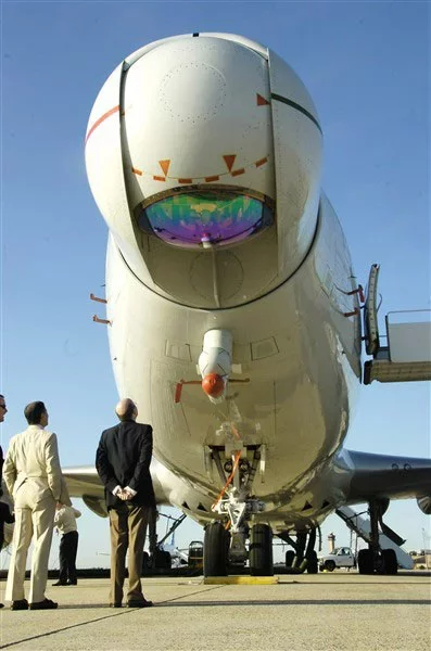 Самалёт Boeing YAL-1, на якім для выпрабаванняў паставілі і выкарыстоўвалі лазерную пушку; wikimedia.org