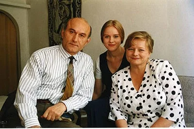 Зенон Пазняк с женой Галиной и дочерью Надей.