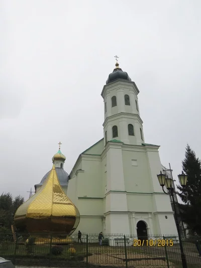 Так выглядаў Траецкі сабор у Слоніме 20 кастрычніка. Фота Сяргея Бусько.