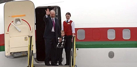  У Сербію Лукашэнка таксама вазіў малога Колю.