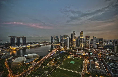 Панорама Сингапура.