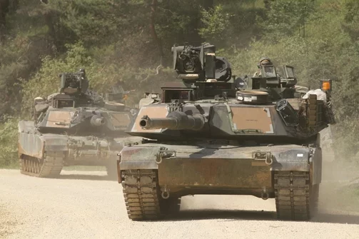 Американские танки в Германии.