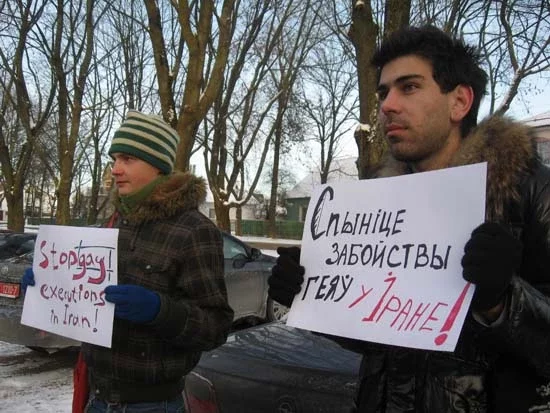  Сяргей Прадзед (справа) і Аляксандр Гагарын.