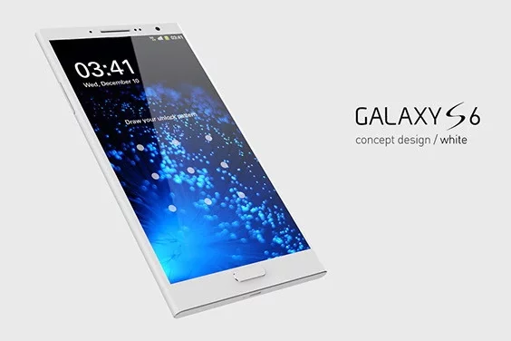 Kancept dyzajnu Galaxy S6. Vyjava: bgr.com