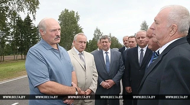Александр Лукашенко во время посещения Витебской области. Фото БЕЛТА.