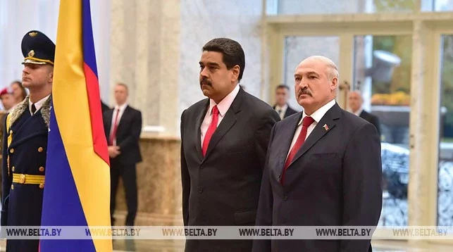 Лукашэнка і Мадура. Фота: БелТА.