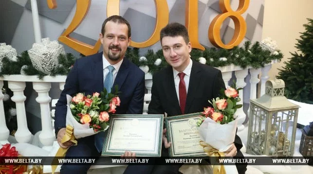 Яўген Ваньшын (злева) і Уладзімір Мацвееў Евгений Ваншин (слева) и Владимир Матвеев Yevhen Vanshin (left) and Uladzimir Matveev 