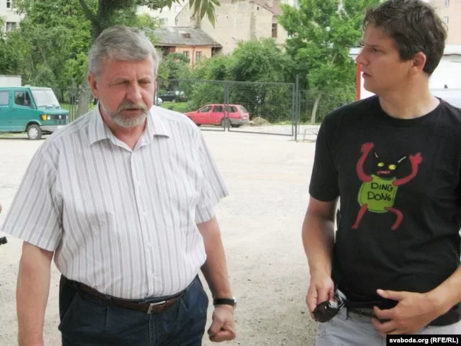 Аляксандр Мілінкевіч і Павел Мажэйка. Фота: «Радыё Свабода»