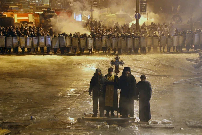 Фото сделано 24 января 2014 г. в Киеве.
