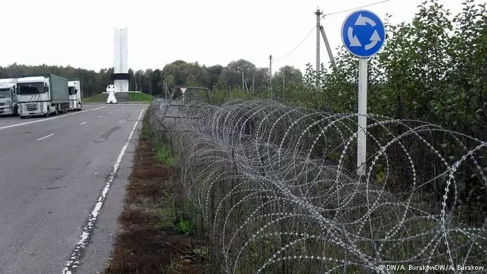 Белорусский пункт пропуска «Веселовка» на границе с Россией и Украиной