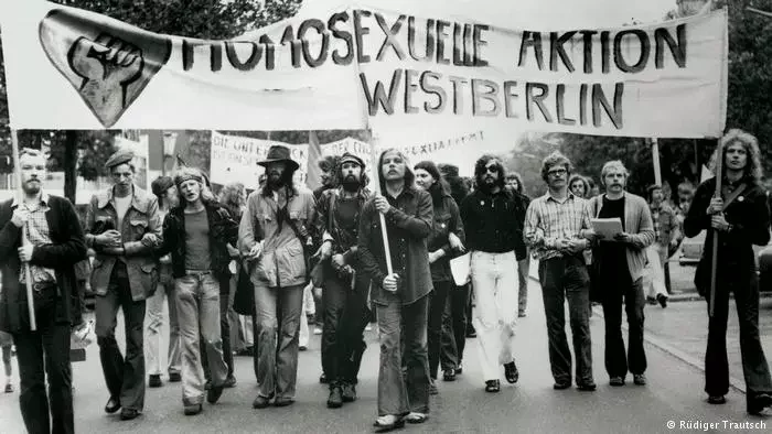 Гей-актывісты з арганізацыі HAW, чэрвень 1973 года