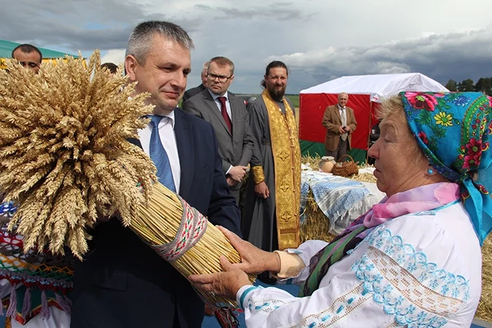 Іван Крупко на мясцовых «Дажынках». Фота prictalica.by