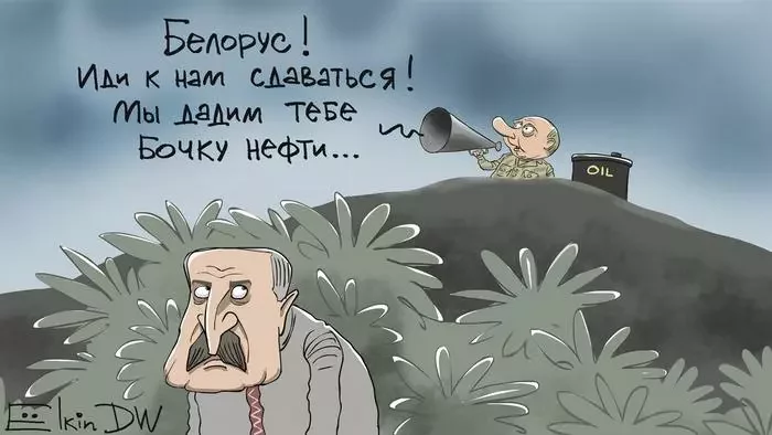 Karykatura Siarhieja Jołkina