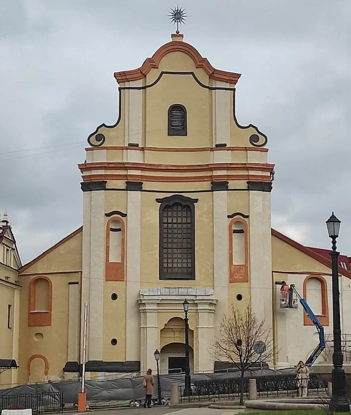 Ciapierašni budynak kaścioła Śviatoha Jazepa. Fota: t.me/spadczyna