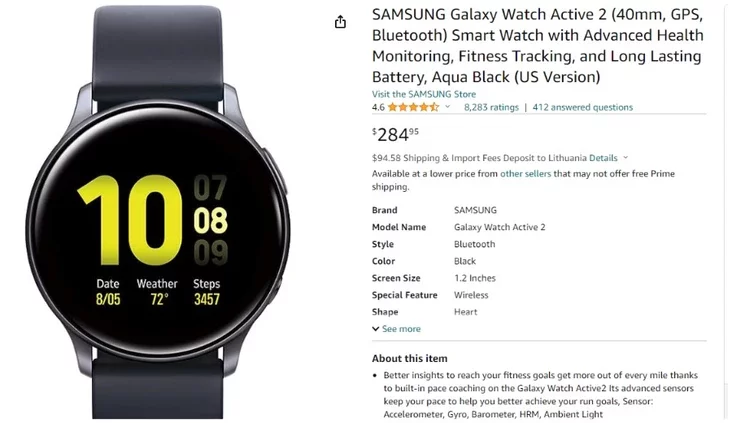 Игорь Брыло Samsung Galaxy Watch Active 2
