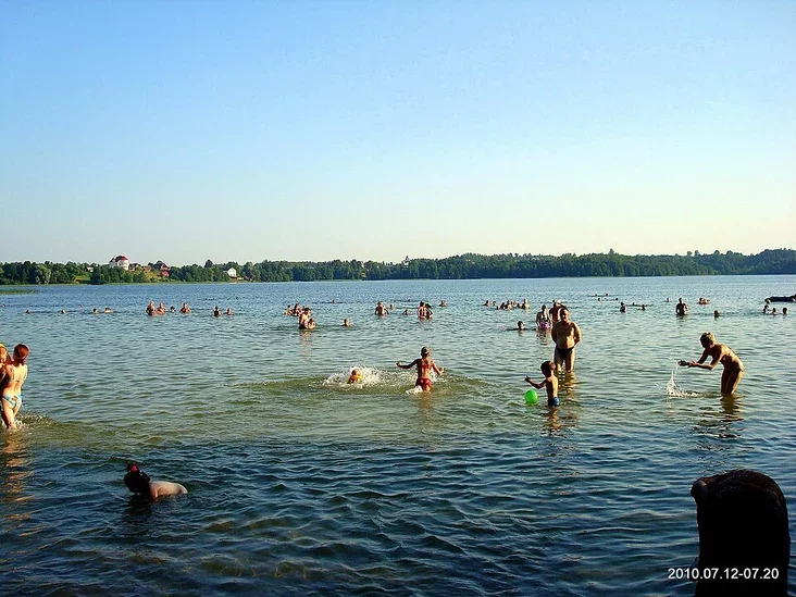 lake Beloe Polock district Voziera Biełaje Połacki rajon Oziero Biełoje Połockij rajon