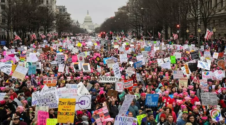 Шествие протеста в Вашингтоне. Фото Рейтер.
