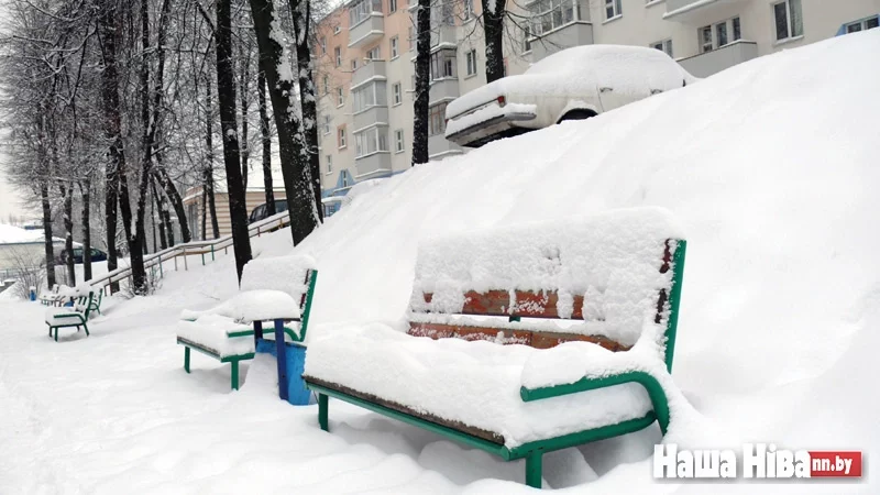 Снег у Мінску, унікальнае архіўнае фота