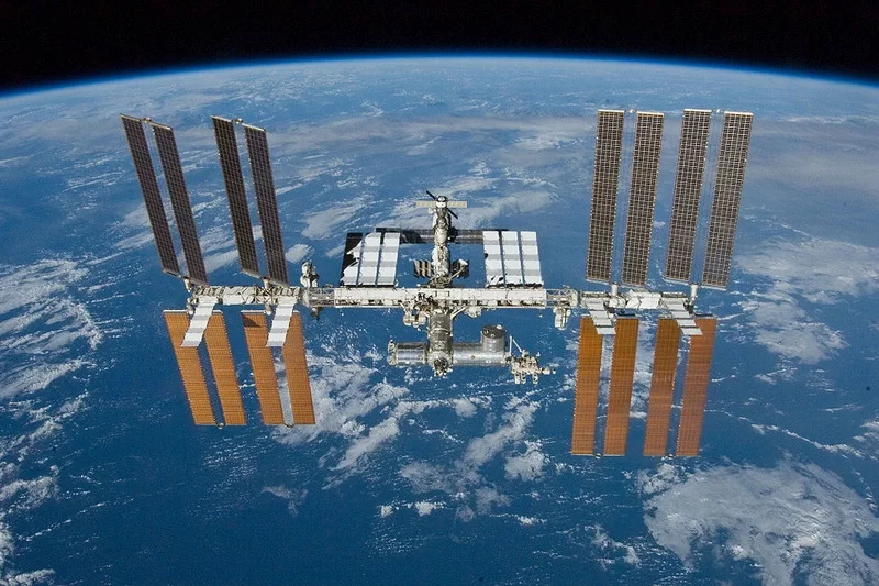МКС з борта шатла Атлантыс. Фота: NASA