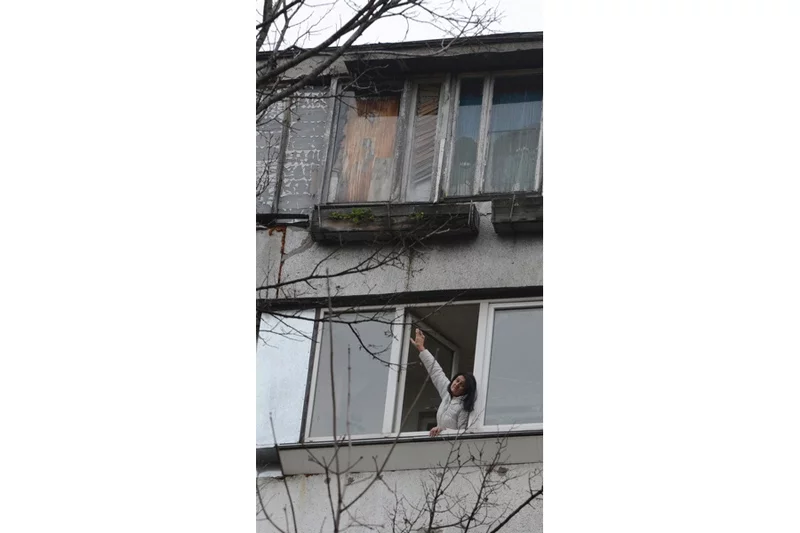 Ольга Михайленко на своём балконе