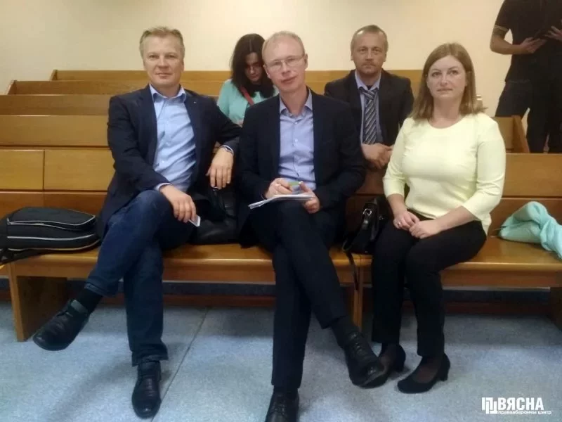 Виталий Рымашевский и Игорь Борисов в суде 1 августа 2019 года.
