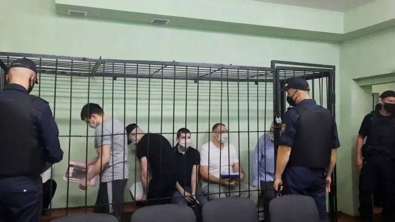 Падчас суда па «справе Ціханоўскага» 