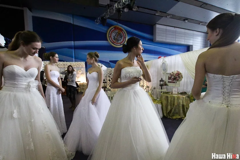 Во время выставки свадебных услуг в Минске. Фото Сергея Гудилина.