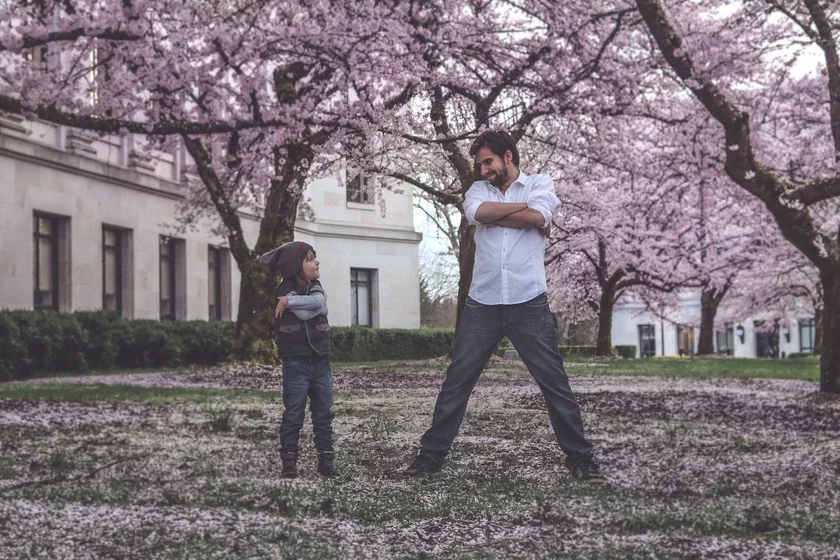 father and son отец и сын