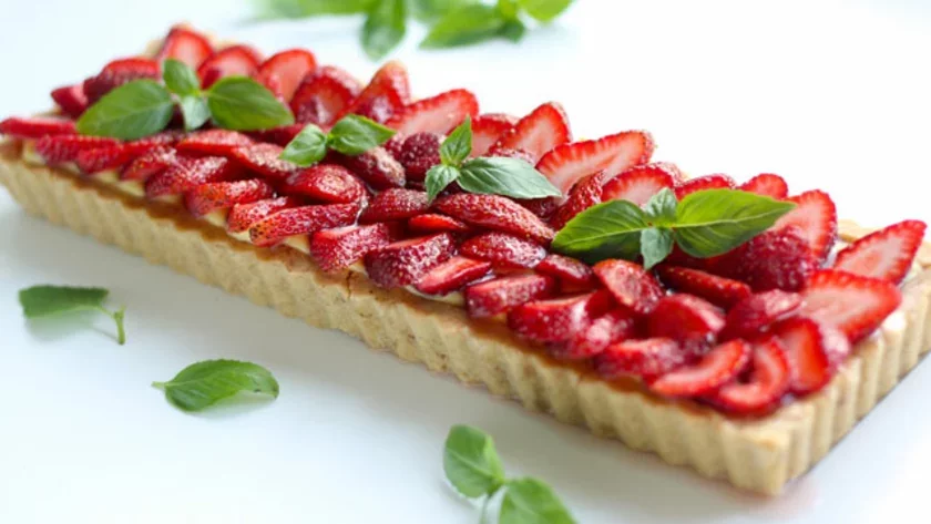 Strawberry Basil Tart