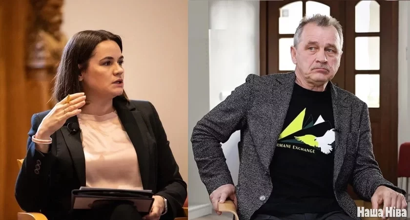 Svetlana Tsikhanovskaya and Anatol Lyabedzka Śviatłana Cichanoŭskaja I Anatol Labiedźka s