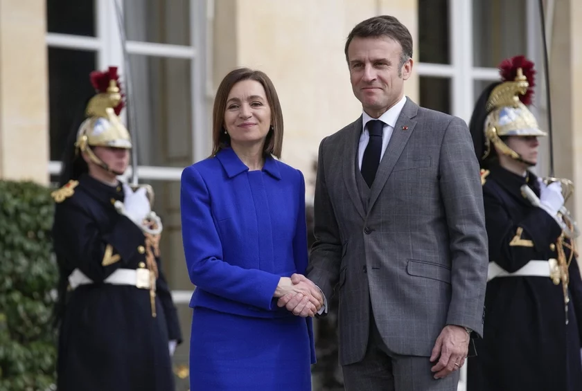 Мая Санду Эманюэль Макрон Майя Санду Эмманюэль Макрон Maia Sandu Emmanuel Macron