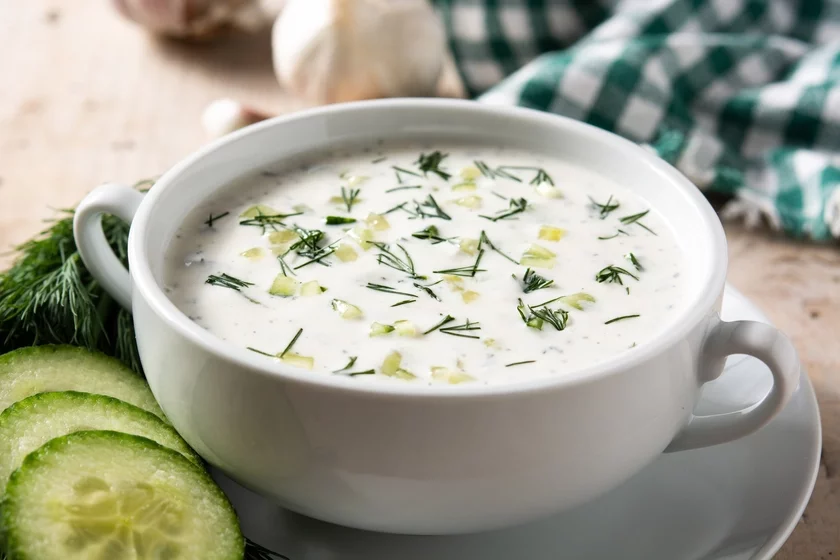 Bulgarian sour milk soup