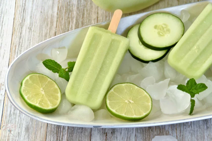 Cucumber popsicle